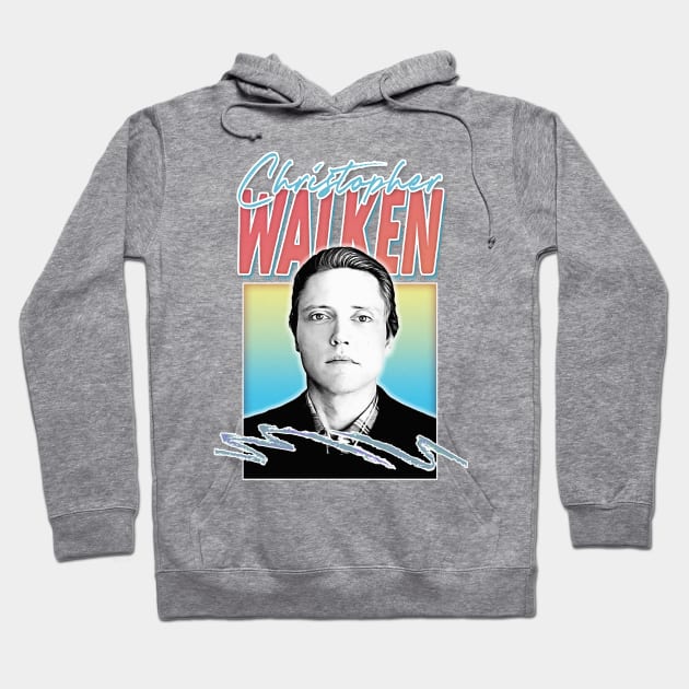 Christopher Walken / 80s Aesthetic Fan Art Gift Design Hoodie by DankFutura